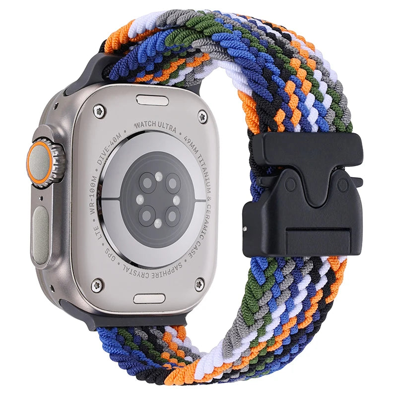 Parachute Braided Nylon Strap for Apple Watch Ultra 3/2/1 49mm–41mm
