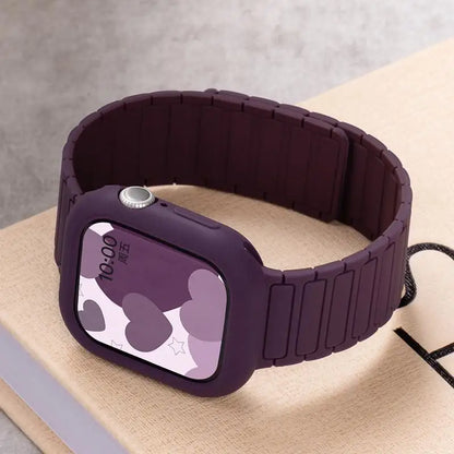 Soft Silicone Case + Strap for Apple Watch Ultra 3 & Series 11–4 SE3