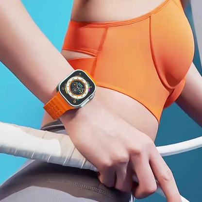 Ocean Silicone Strap for Apple Watch Ultra 3/2 & Series 11–6 SE Band