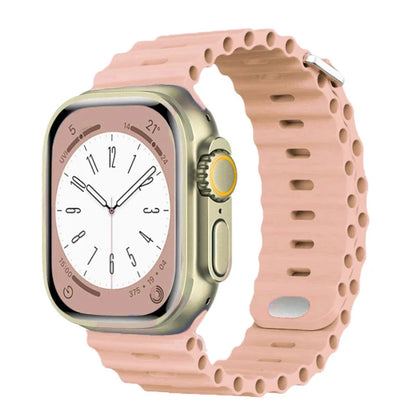 Ocean Strap for Apple Watch Ultra 2–3 SE | Silicone Sport Band 49–41mm