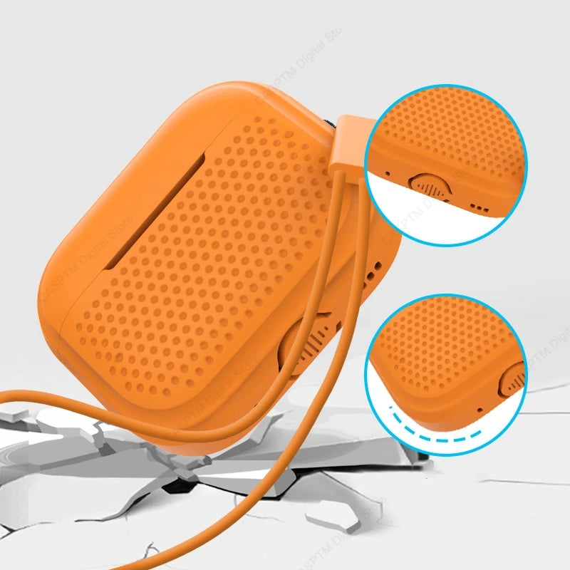 Soft Silicone Case for AirPods Pro 2 & 3 with USB-C Charging Protection