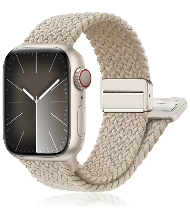 Braided Elastic Strap for Apple Watch Ultra & Series 10–5 SE Band