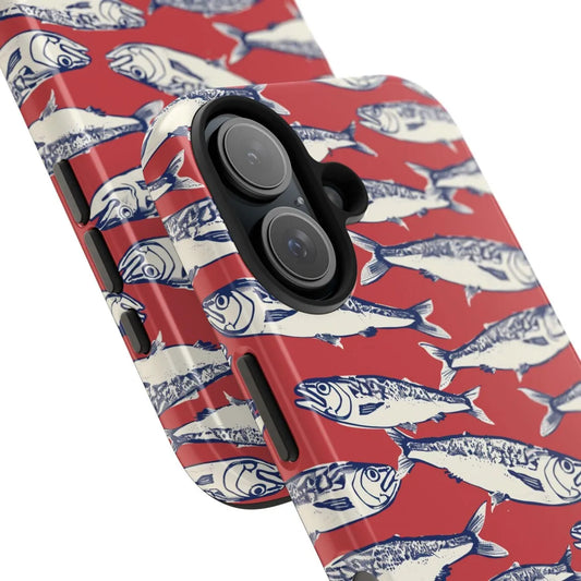 Salted Fish Print Luxury Case for iPhone 17–7 Pro Max Double-Layer Cover