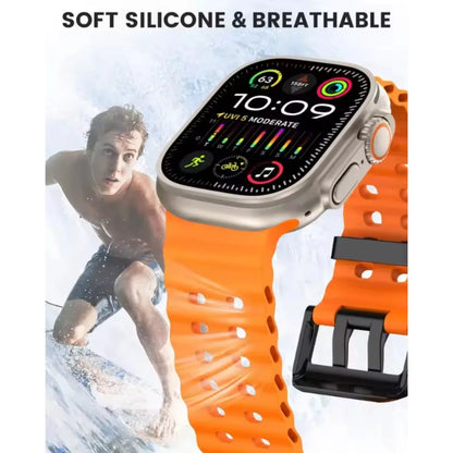 Sporty Ocean Silicone Band for Apple Watch Ultra & Series 4–10