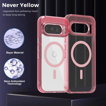 Luxury Transparent MagSafe Case for Google Pixel 10 Pro XL/9A – Solid Bumper