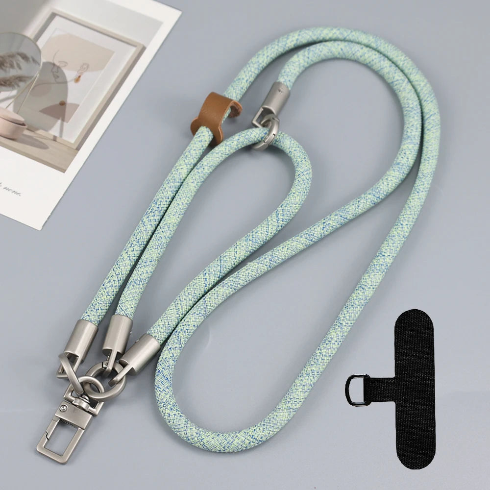 Adjustable Long Phone Lanyard with Card Holder Crossbody Strap for iPhone