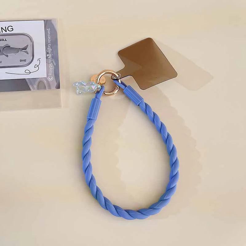 Cute Luminous Bear Phone Strap Lanyard Silicone Long Mobile Rope