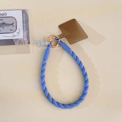 Cute Luminous Bear Phone Strap Lanyard Silicone Long Mobile Rope
