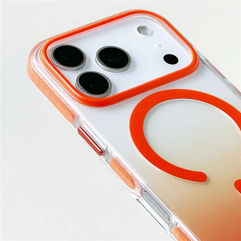 Gradient Matte Shockproof MagSafe Case for iPhone 17 Pro Max Hybrid Cover