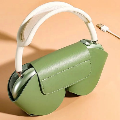 For AirPods Max /P9 Earphone Protective Case Handheld Blue Tooth Headphone Organizer Protein Leather Wireless Headphone Case