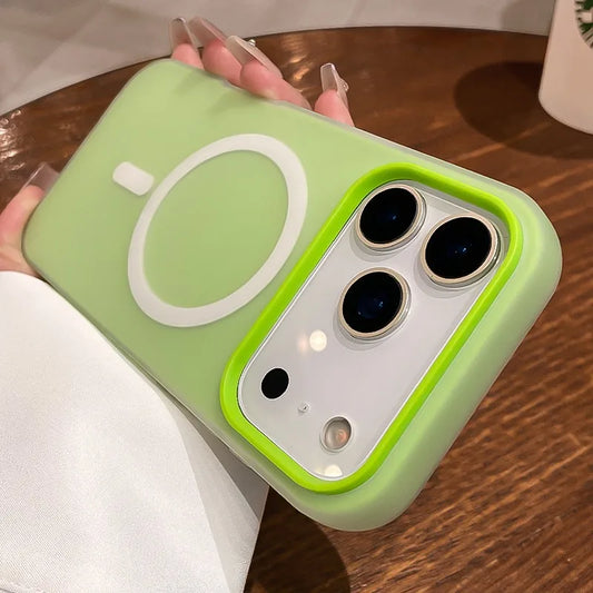 Luxury Candy Color 2 in 1 MagSafe Case for iPhone 11 14 13 12 Pro Max Plus Cover