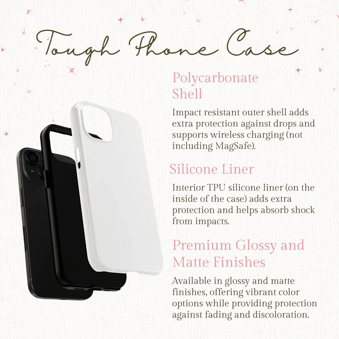 Luxury Food Line Design Case for iPhone 17–7 Pro Max Double-Layer Cover