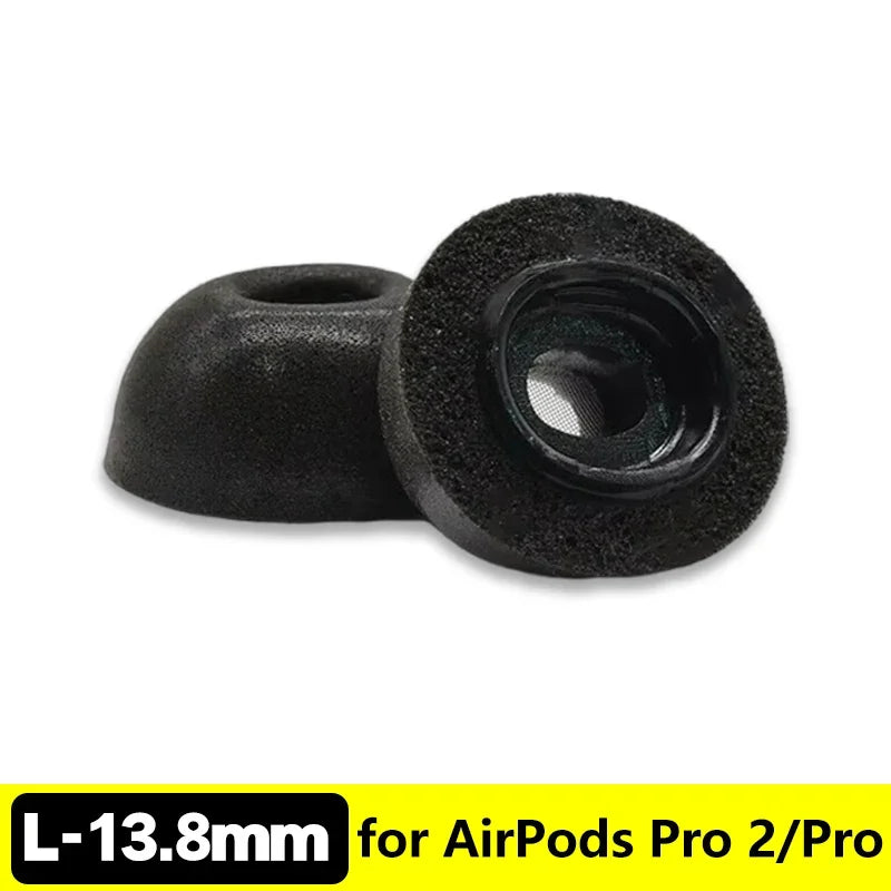 Memory Foam Eartips for AirPods Pro 1 & 2 – Soft & Case-Friendly Fit