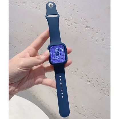 Shockproof Case + Silicone Sport Band for Apple Watch Ultra & SE