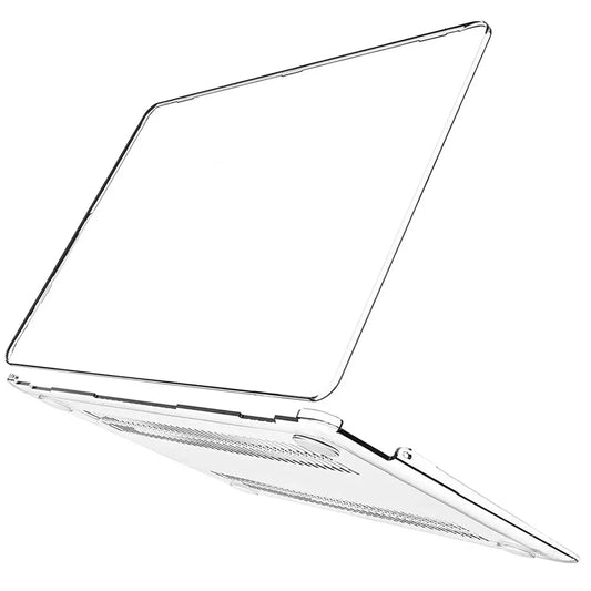Crystal Clear Hard Case for MacBook Air/Pro 13–16" (All Models Listed)
