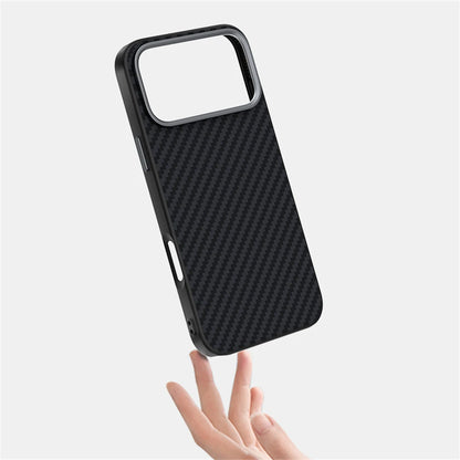 Carbon Fiber Magnetic Matte Slim Case for iPhone 17 16 15 14 13 Pro Max Plus