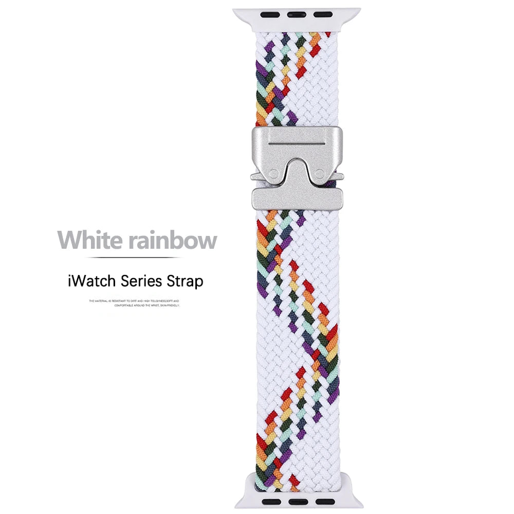 Nylon Parachute Strap for Apple Watch 41–49mm iWatch Ultra/Series 6–11 SE3