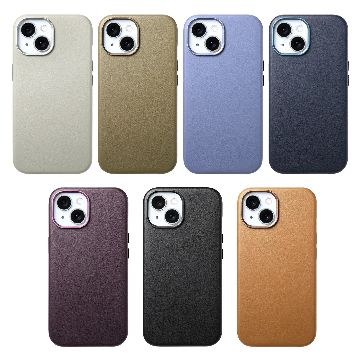 Magnetic MagSafe Leather Case for iPhone 14/13 Pro Max/Plus