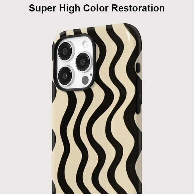 MagSafe Wave Stripe Case for iPhone 16–11 | Magnetic Shockproof Cover
