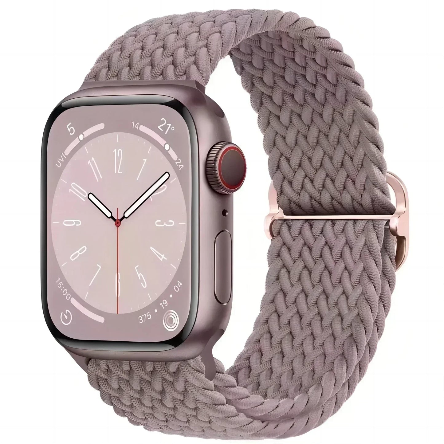 Braided Solo Loop for Apple Watch Ultra & Series 10–7 SE Elastic Band