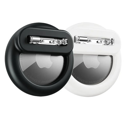 Silicone Airtag Holder for Kids & Elderly with Safety Pins - Hidden Tracker Case