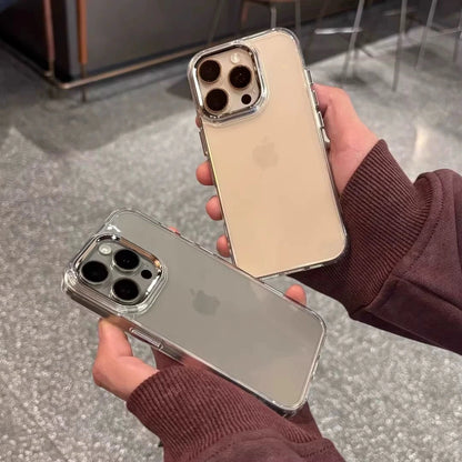 Luxury Clear Silicone Bumper Case for iPhone 17 Air 16 15 14 13 Pro Max