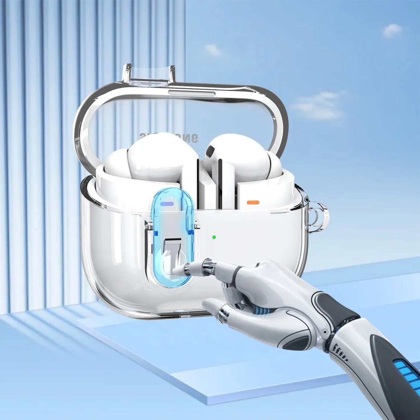 Transparent Secure Lock Case for Samsung Galaxy Buds 3 Pro