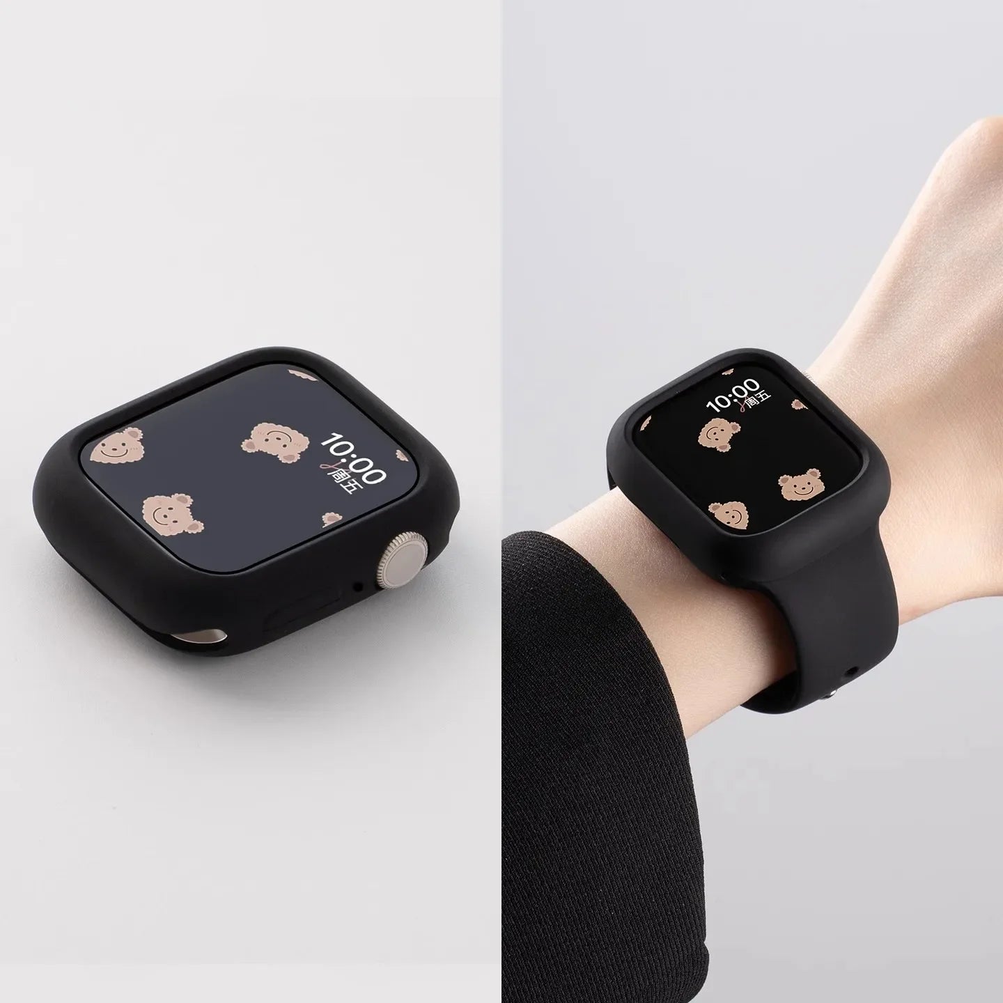 Shockproof Case with Silicone Sport Band for Apple Watch 42-45mm