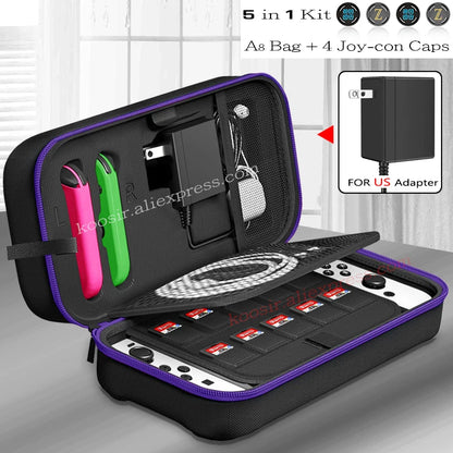 Large Travel Carrying Bag for Nintendo Switch OLED Anti-Scratch Storage Case