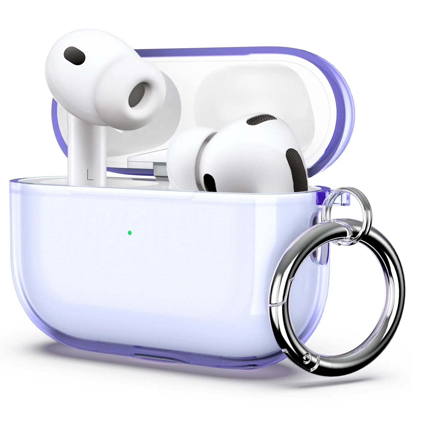 2025 Clear Case for AirPods Pro 3 – Shockproof Cover with Keychain & Cleaner Kit