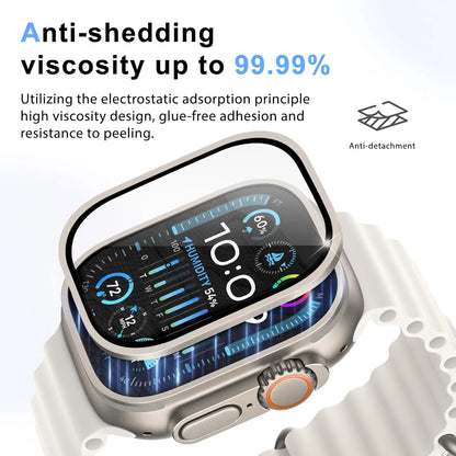 Tempered Glass Film for Apple Watch Ultra 3/2/1 49mm Screen Protector Bumper