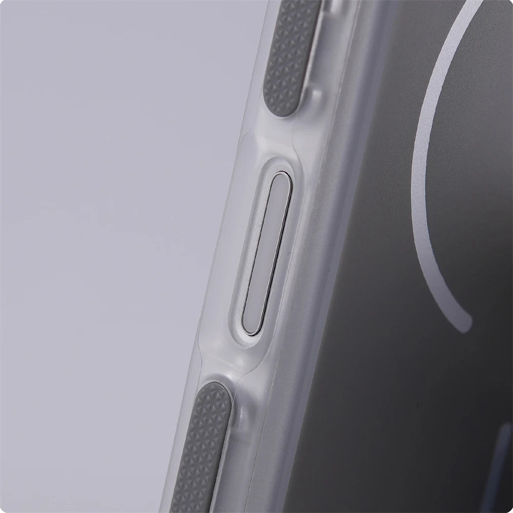 Matte Shockproof MagSafe Bumper Case with Lens Stand for iPhone 16, 17 Pro Max