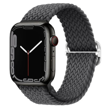 Braided Nylon Strap for Apple Watch Ultra 2/Series 10–4 Adjustable Band