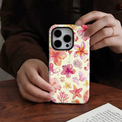 Summer Beach Case for iPhone 16 Pro Max–7 Plus | Glossy 2-in-1 Cover