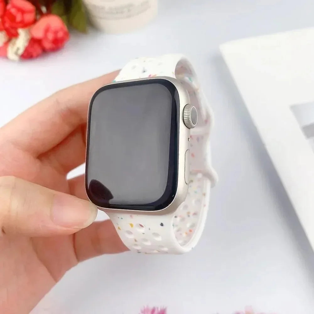 Transparent Silicone Bracelet Band for Apple Watch Ultra 2 & Series 10–5