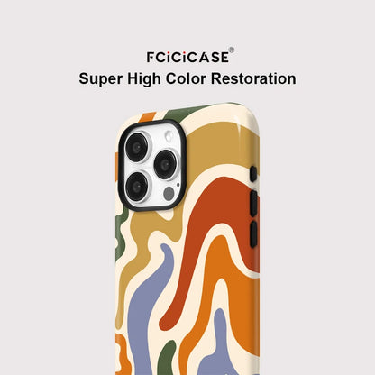 MagSafe Matte Stripe Case for iPhone 16–11 Pro Max Magnetic Charging