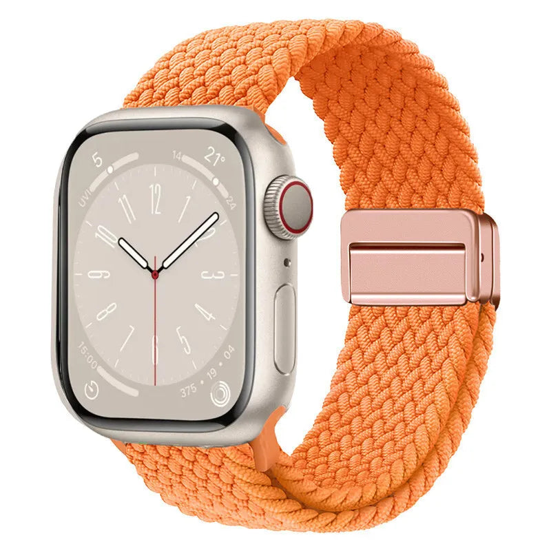 Nylon Braided Band for Apple Watch Ultra & S10–S3 | Soft Durable Strap