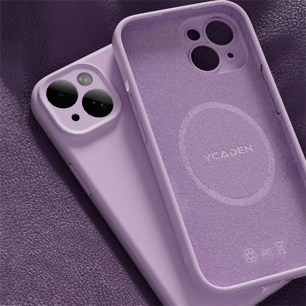 Liquid Silicone MagSafe Case for iPhone 16 Pro Max, 15 Pro, 14 Pro Max