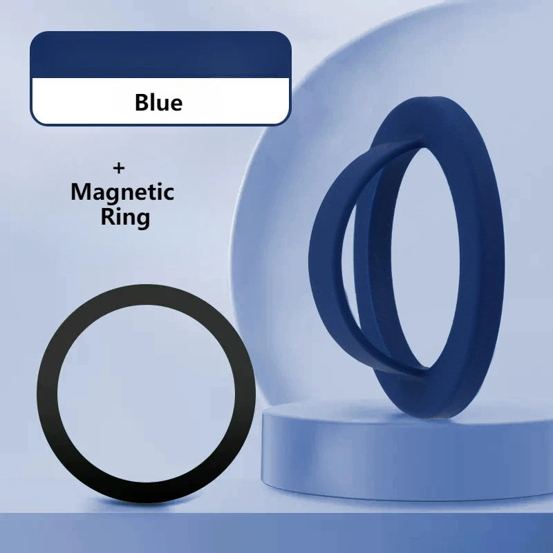 Magnetic Silicone Phone Ring Holder – Waterproof & Removable Grip