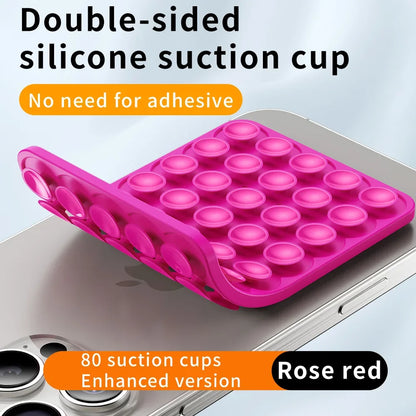 Double-Sided Silicone Suction Pad for Phone Fixing Adhesive Rubber Sucker Pad