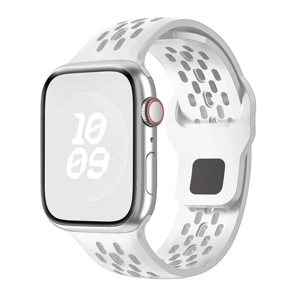 Silicone Band for Apple Watch Series 3–10 Ultra, Adjustable Strap 38mm–49mm Bracelet