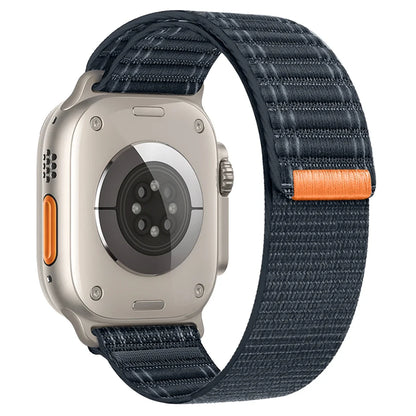 Nylon Wave Pattern Strap for Apple Watch Ultra 2 & Series 10–3, Adjustable 38–49mm Band