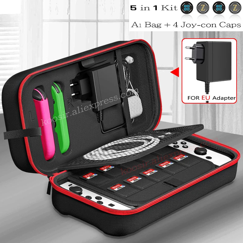 Large Travel Carrying Bag for Nintendo Switch OLED Anti-Scratch Storage Case