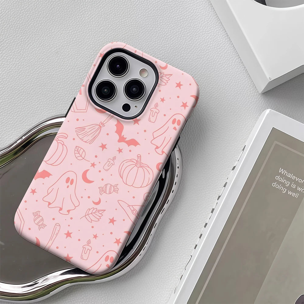 Pastel Halloween Icons Case for iPhone 17 16 15 14 13 12 11 Pro Max Plus