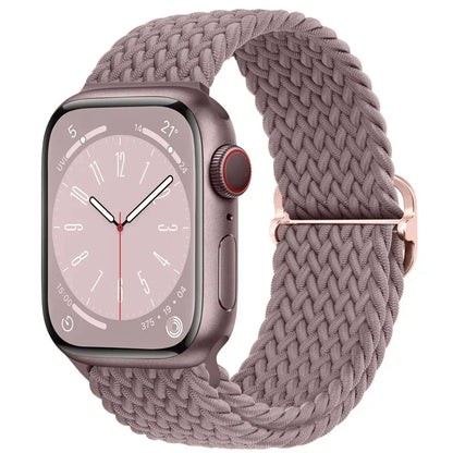 Braided Nylon Strap for Apple Watch Ultra 2/Series 10–4 Adjustable Band