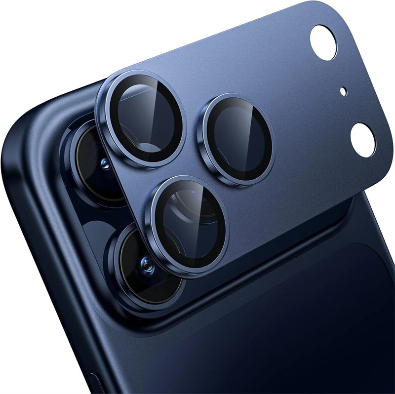 Metal & Glass Camera Lens Protector for iPhone 17-13 Series – Durable Lens Cover