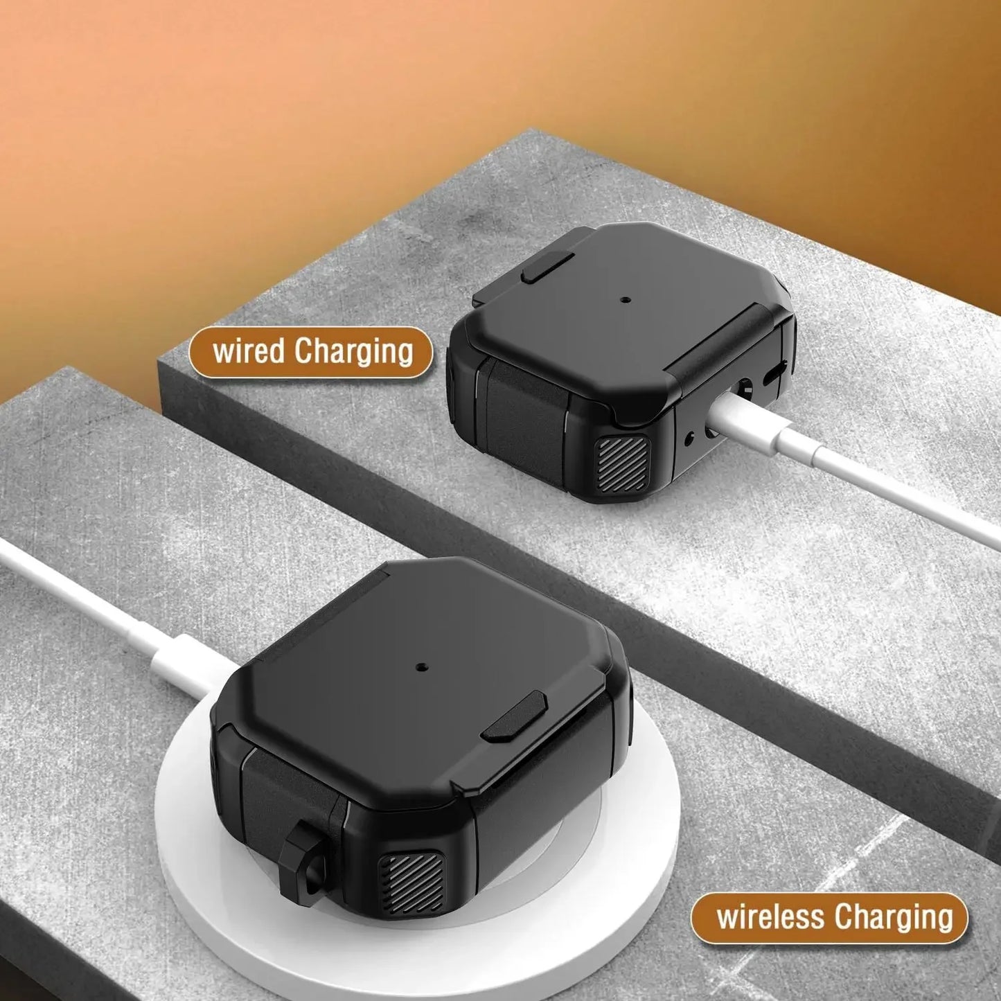 Protective Cover for AirPods 3 2 1 & Pro 2 with Built-In Phone Stand Case