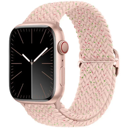 Braided Nylon Strap for Apple Watch Ultra 2/Series 10–4 Adjustable Band