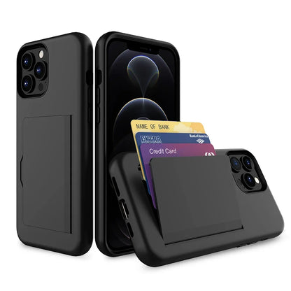 Wallet Case with Card Slot for iPhone 16 15 14 13 12 11 Pro Max & More