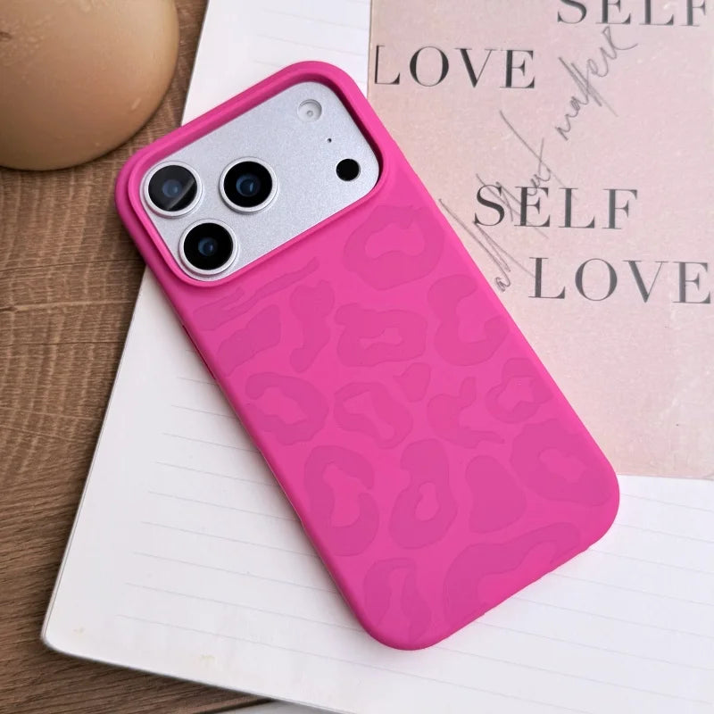 Candy Liquid Silicone Leopard Print Soft Case for iPhone 17 Air–11 Series